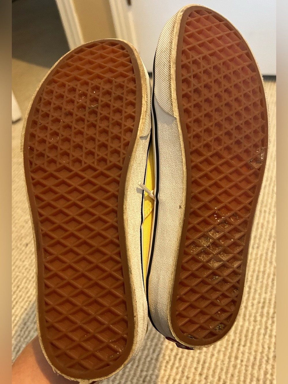 Vans Authentic Yellow Canvas Low-Top Sneaker - women 8 / men 6.5 - Picture 8 of 11